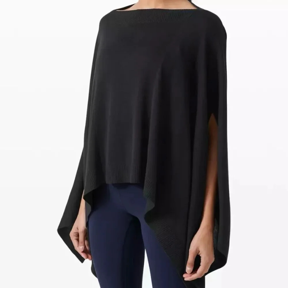 LULULEMON‎ ATHLETICA | Forward Flow Poncho Black Dark Charcoal | One Size